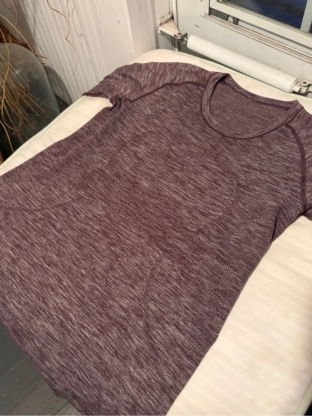 lululemon athletica Heathered Plum Long Sleeve Tee